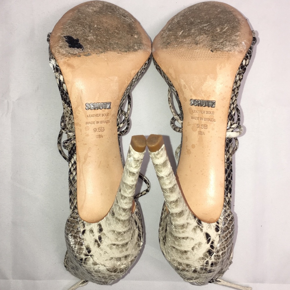 SCHUTZ Snake Skin Stiletto Size 9.5 - Picture 7 of 8